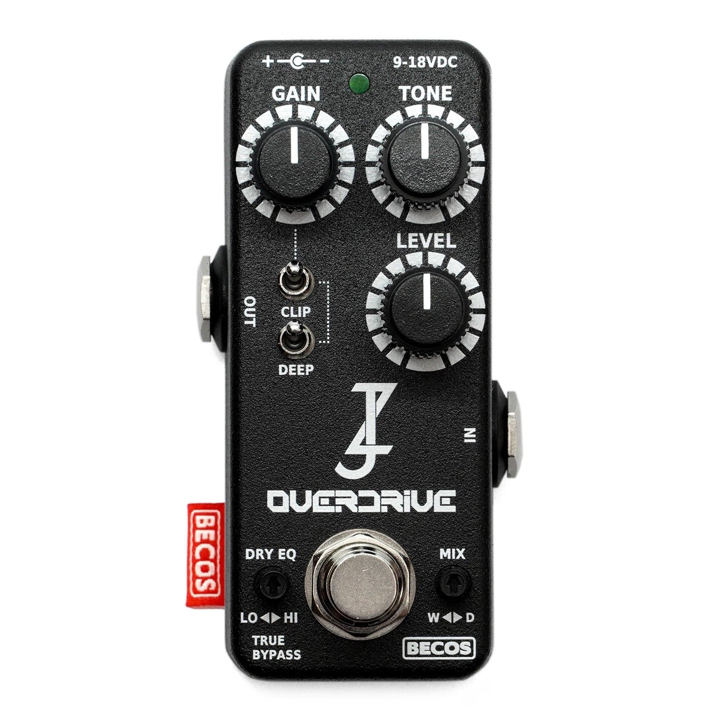 BECOS Ziffer Jordan Ziff Signature MINI Overdrive Pedal for Guitar & Bass