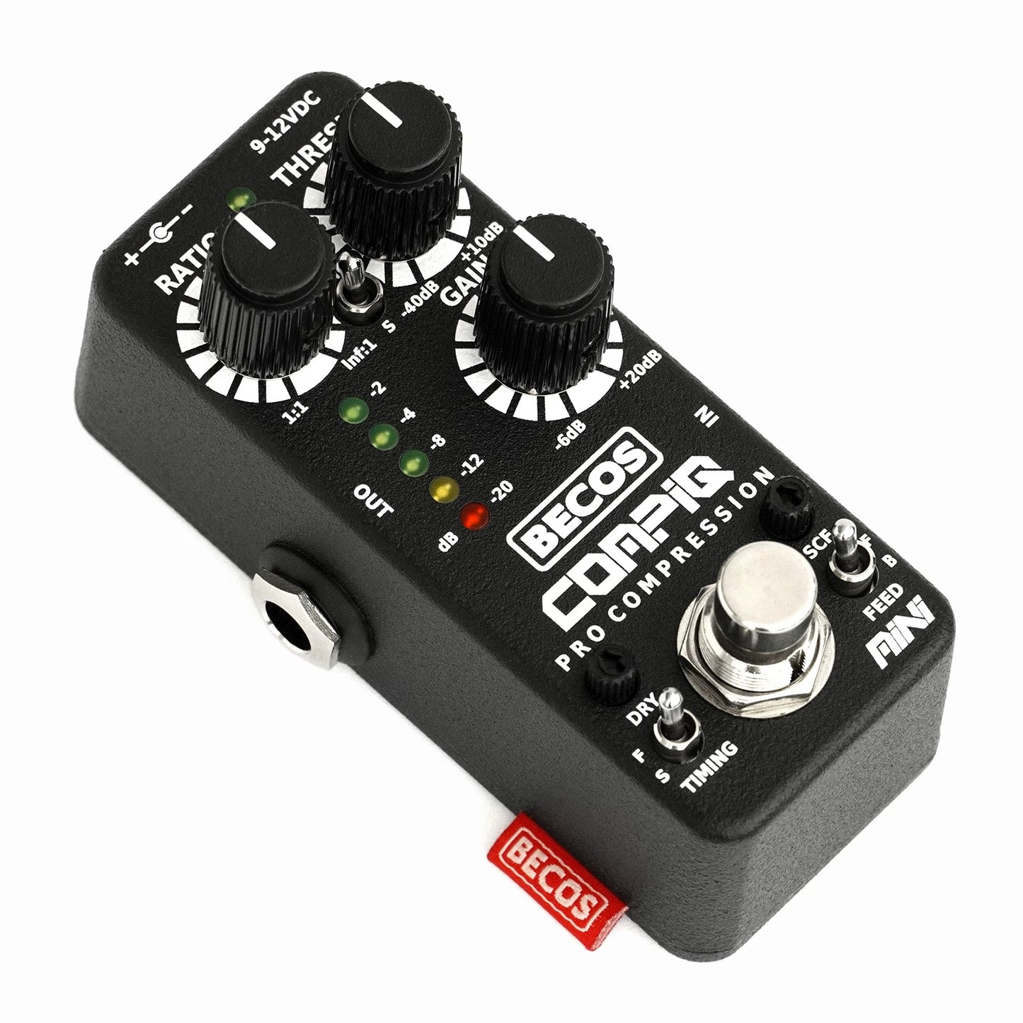 Becos CompIQ MINI Pro Compressor Pedal for Bass and Guitar