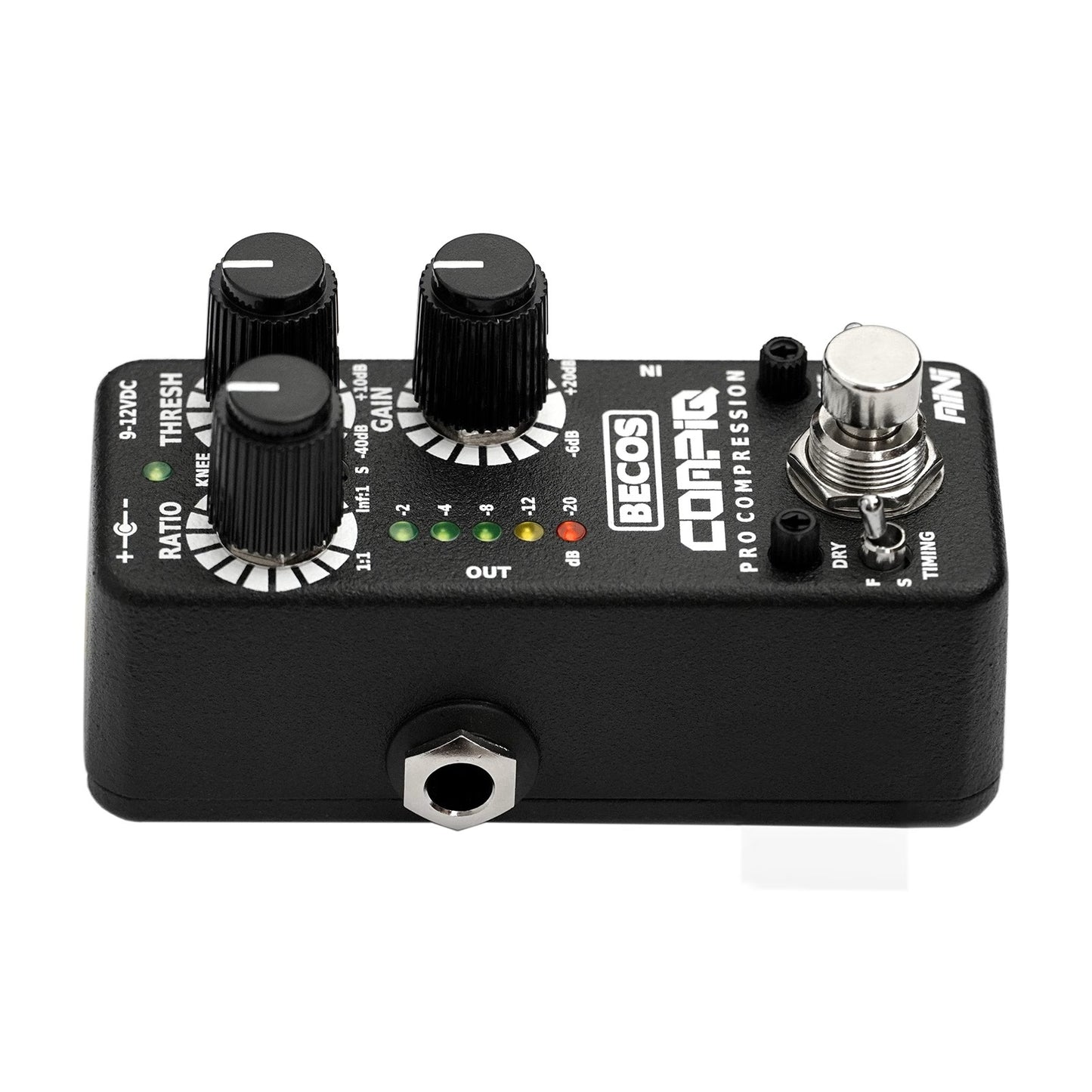 Becos CompIQ MINI Pro Compressor Pedal for Bass and Guitar