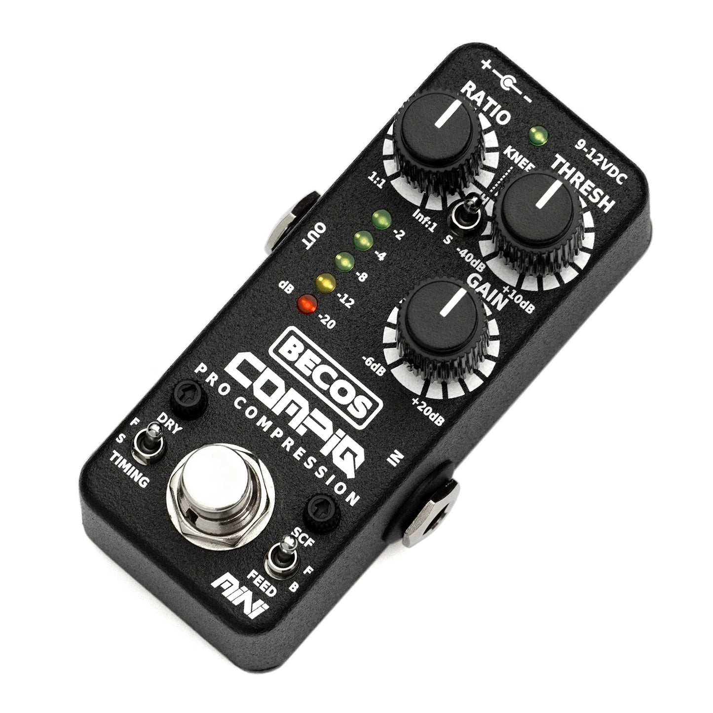 Becos CompIQ MINI Pro Compressor Pedal for Bass and Guitar