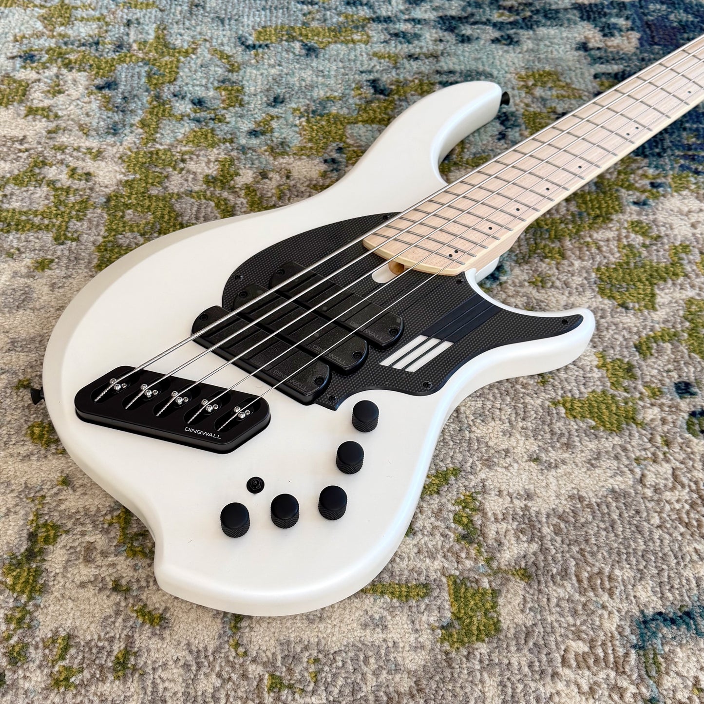Dingwall NG3 Nolly Getgood 5-String Electric Bass Guitar, Matte Ducati Pearl White