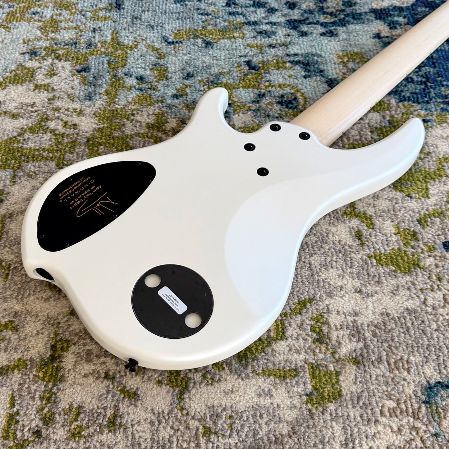 Dingwall NG3 Nolly Getgood 5-String Electric Bass Guitar, Matte Ducati Pearl White