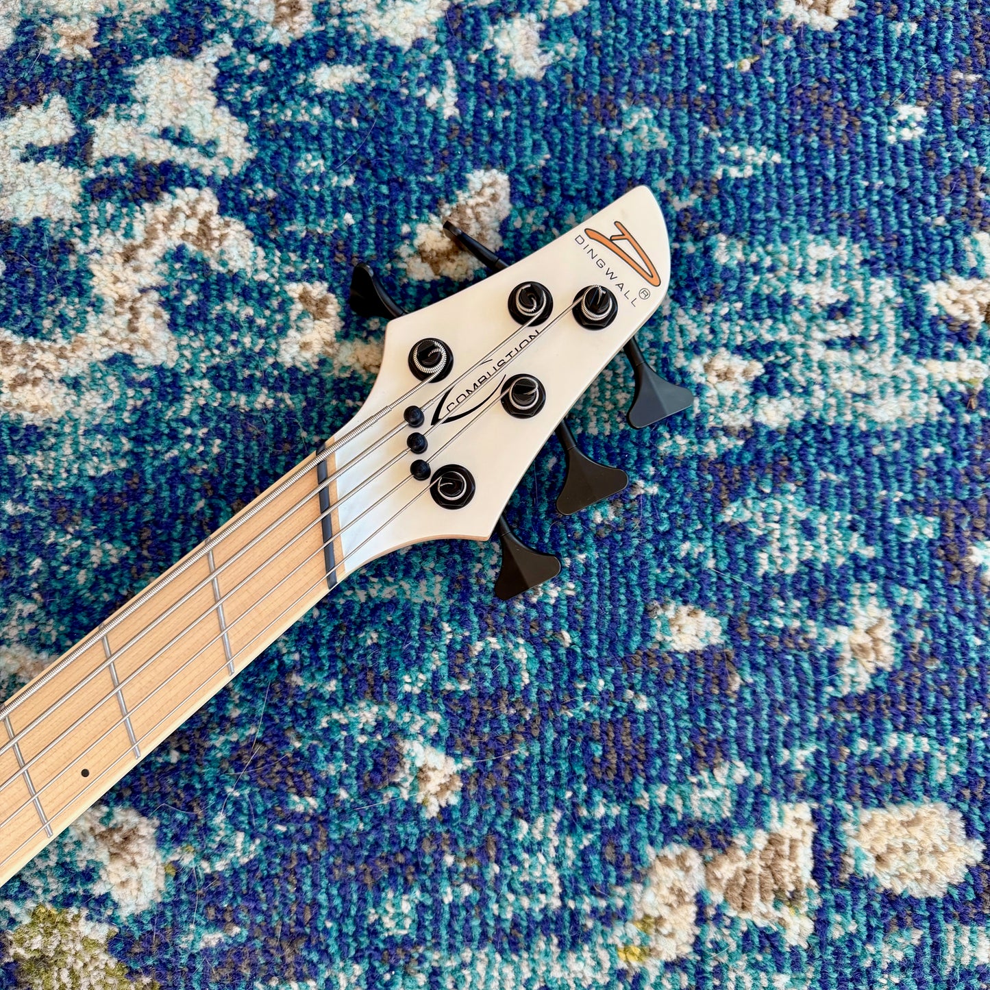 Dingwall NG3 Nolly Getgood 5-String Electric Bass Guitar, Matte Ducati Pearl White