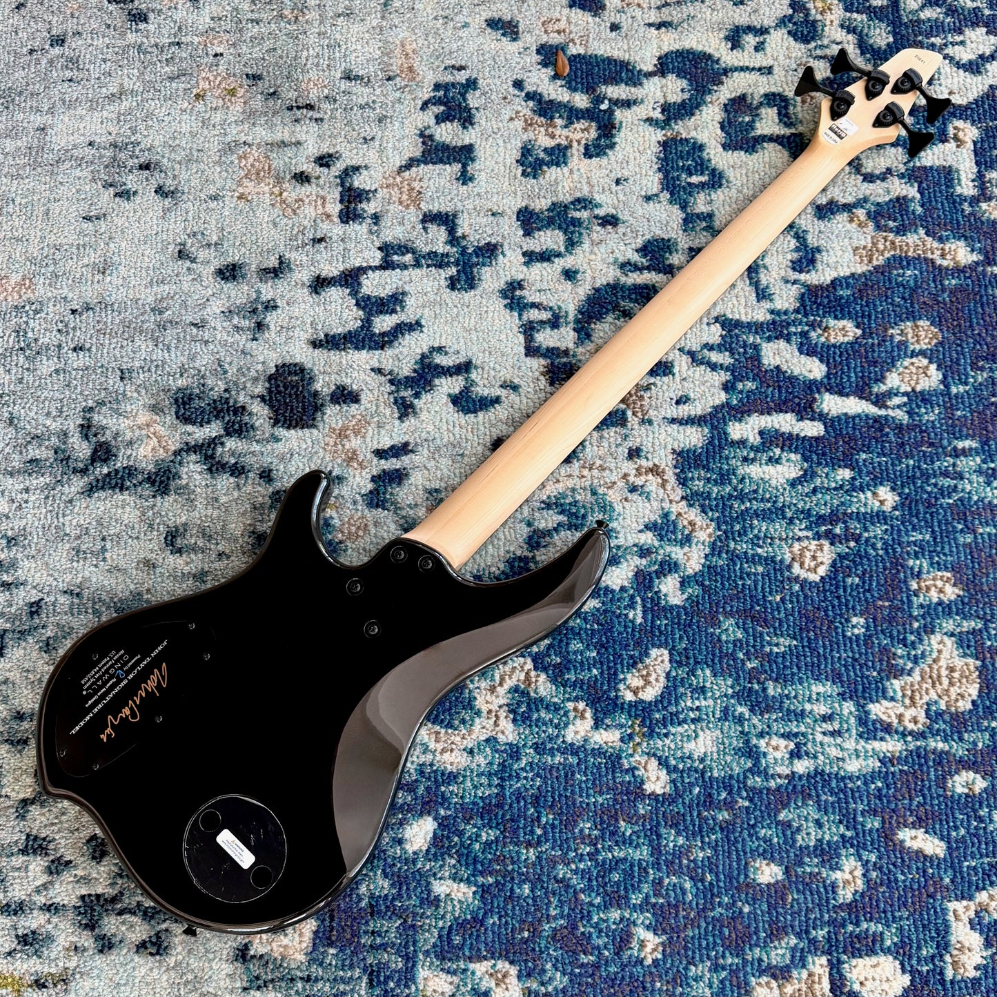 Dingwall JT3 John Taylor 4-String Electric Bass Guitar, Gloss Metallic Black
