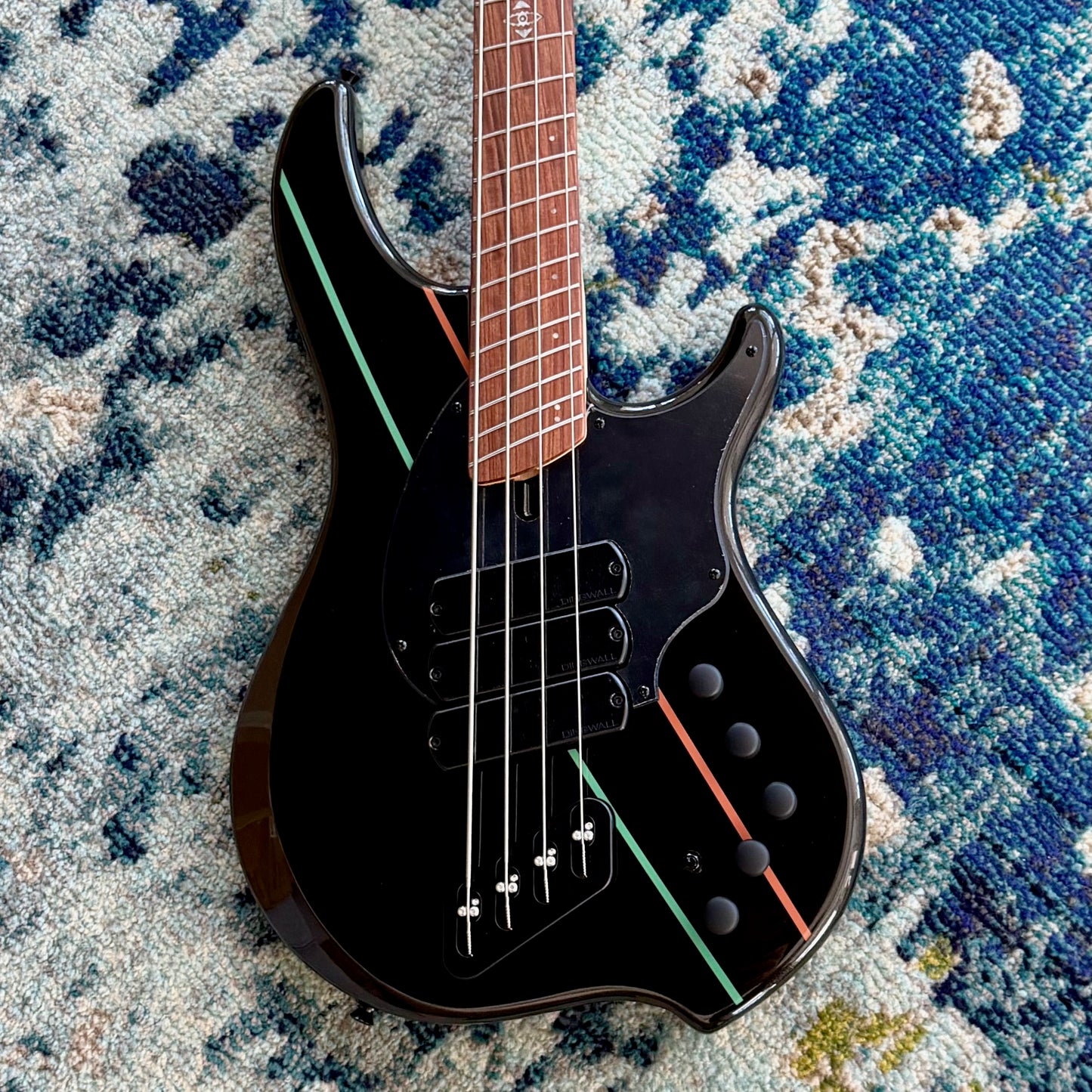 Dingwall JT3 John Taylor 4-String Electric Bass Guitar, Gloss Metallic Black