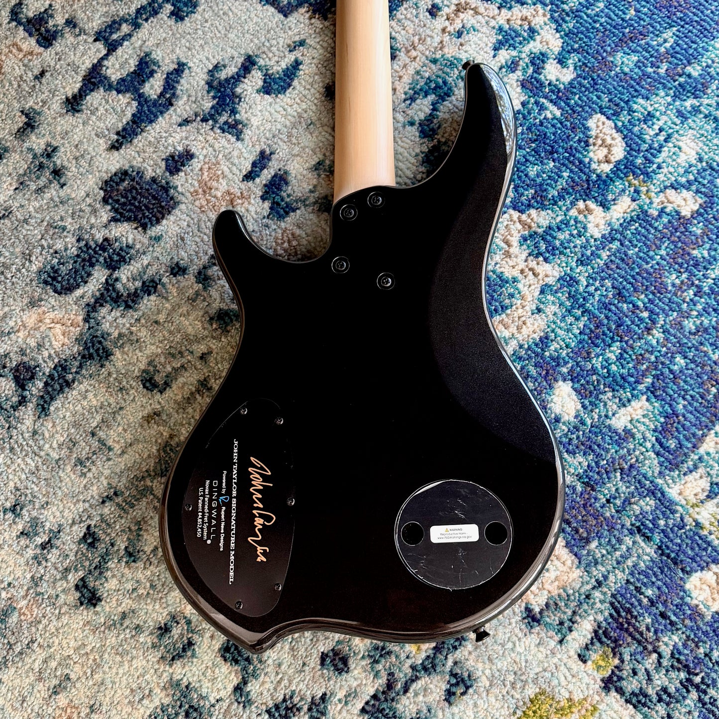 Dingwall JT3 John Taylor 4-String Electric Bass Guitar, Gloss Metallic Black