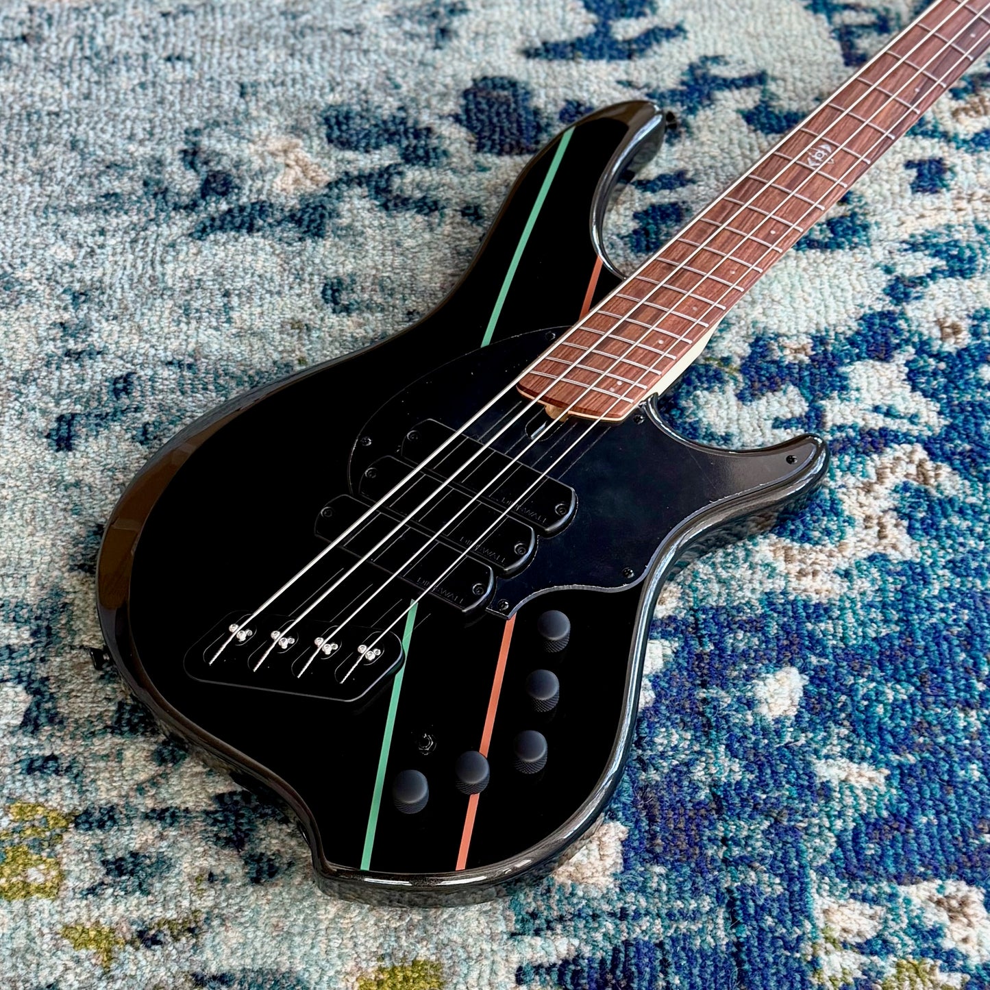 Dingwall JT3 John Taylor 4-String Electric Bass Guitar, Gloss Metallic Black