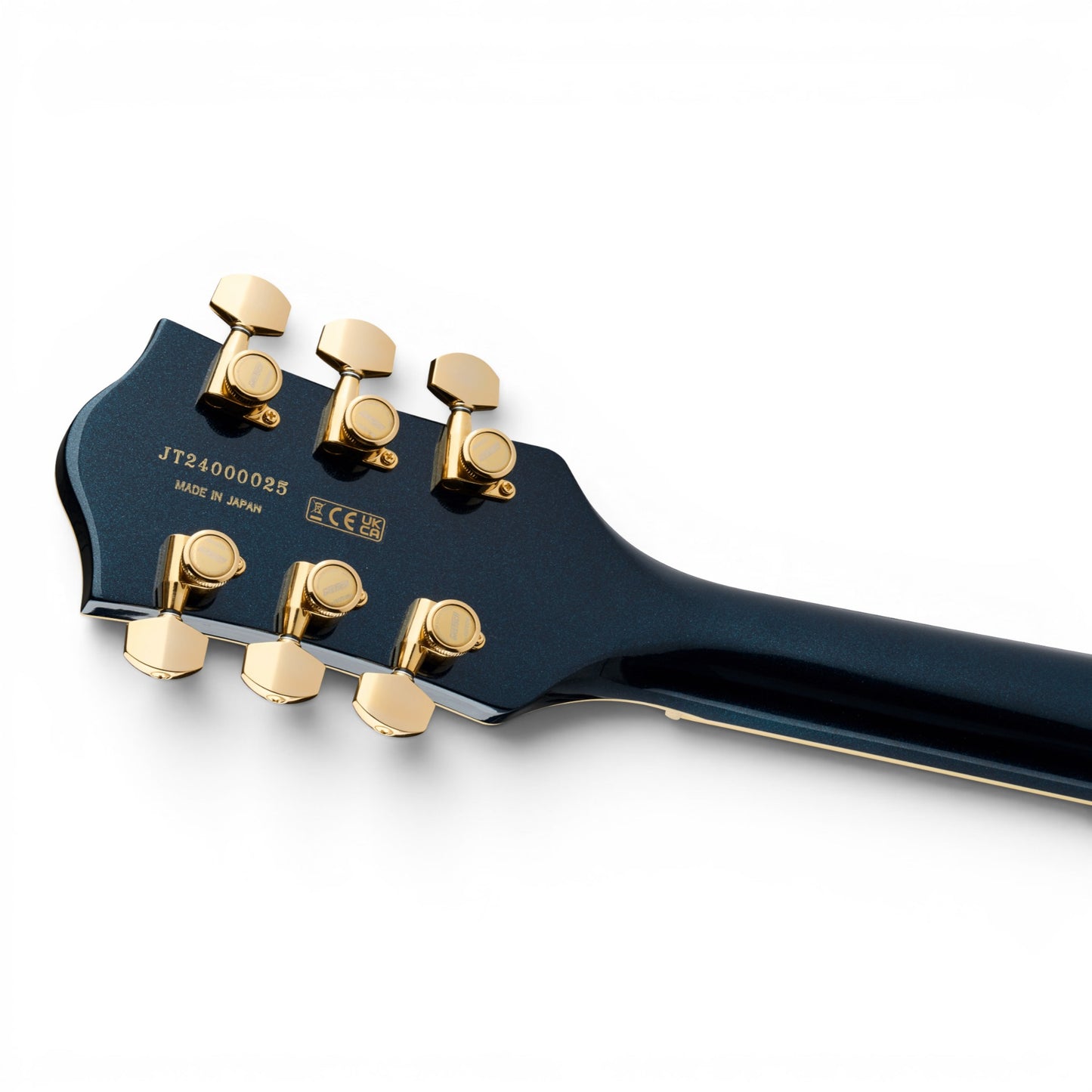Gretsch Professional Broadkaster Jr. LX Center Block w/String-Thru Bigsby & Deluxe Hardshell Case, Midnight Sapphire