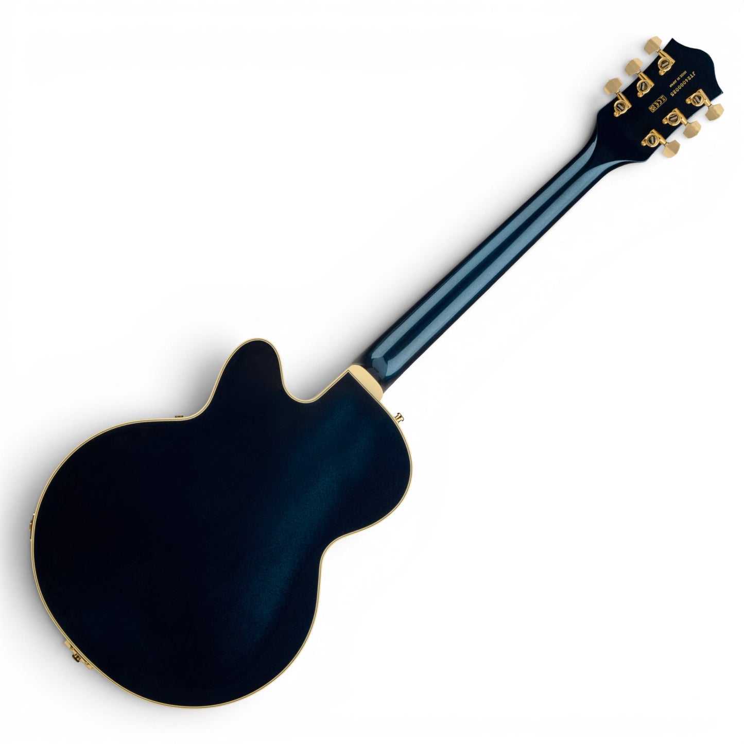 Gretsch Professional Broadkaster Jr. LX Center Block w/String-Thru Bigsby & Deluxe Hardshell Case, Midnight Sapphire