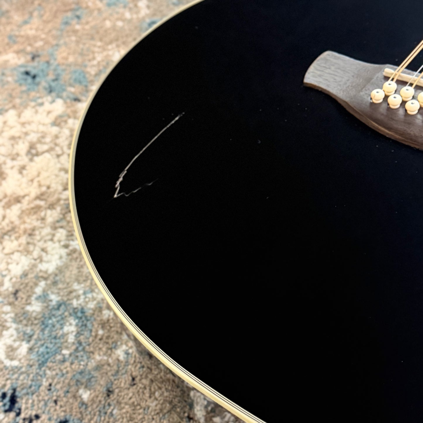 Ibanez AJ7012M1E-BK Artwood 12-String Acoustic-Electric Guitar, Black, Cosmetic Damage [USED-GOOD]
