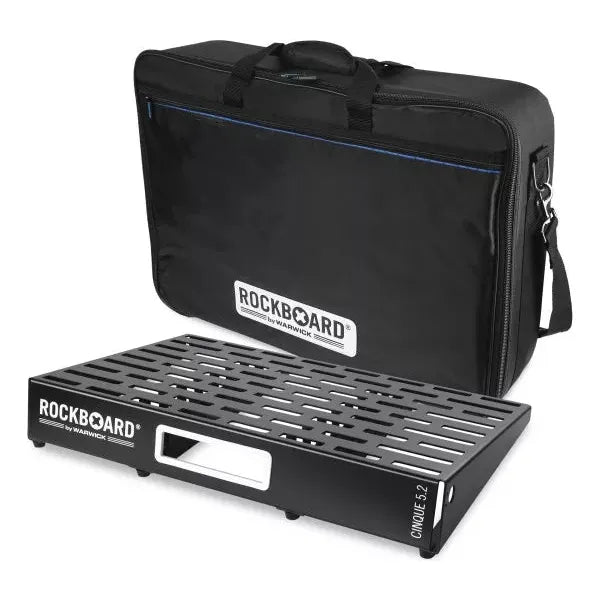 RockBoard CINQUE 5.2 (16.75" x 24.5", 10-20 Pedals) Large Pedalboard with Pro GigBag