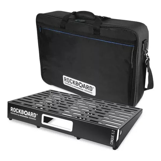RockBoard CINQUE 5.2 (16.75" x 24.5", 10-20 Pedals) Large Pedalboard with Pro GigBag