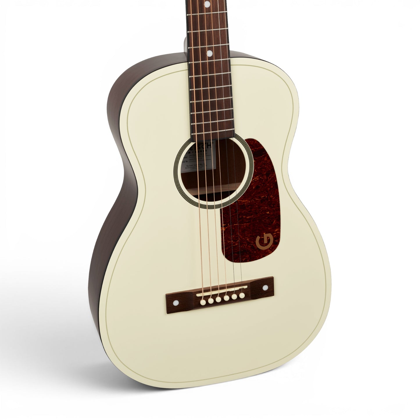 Gretsch Jim Dandy™ Parlor LTD, Walnut Fingerboard, Tortoise Pickguard, Vintage White