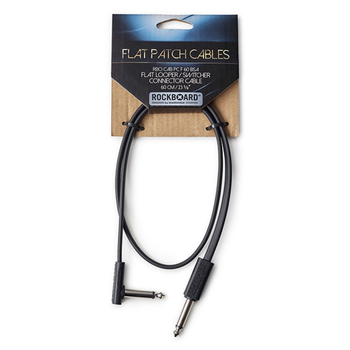 Looper Switcher Farfield Pedal Cable Kit - RockBoard Flat ST-RA Cables (2×60cm, 2×100cm)