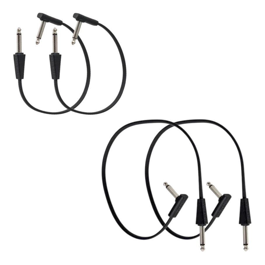Looper Switcher Nearfield Pedal Cable Kit - RockBoard Flat ST-RA Cables (2×20cm, 2×40cm)