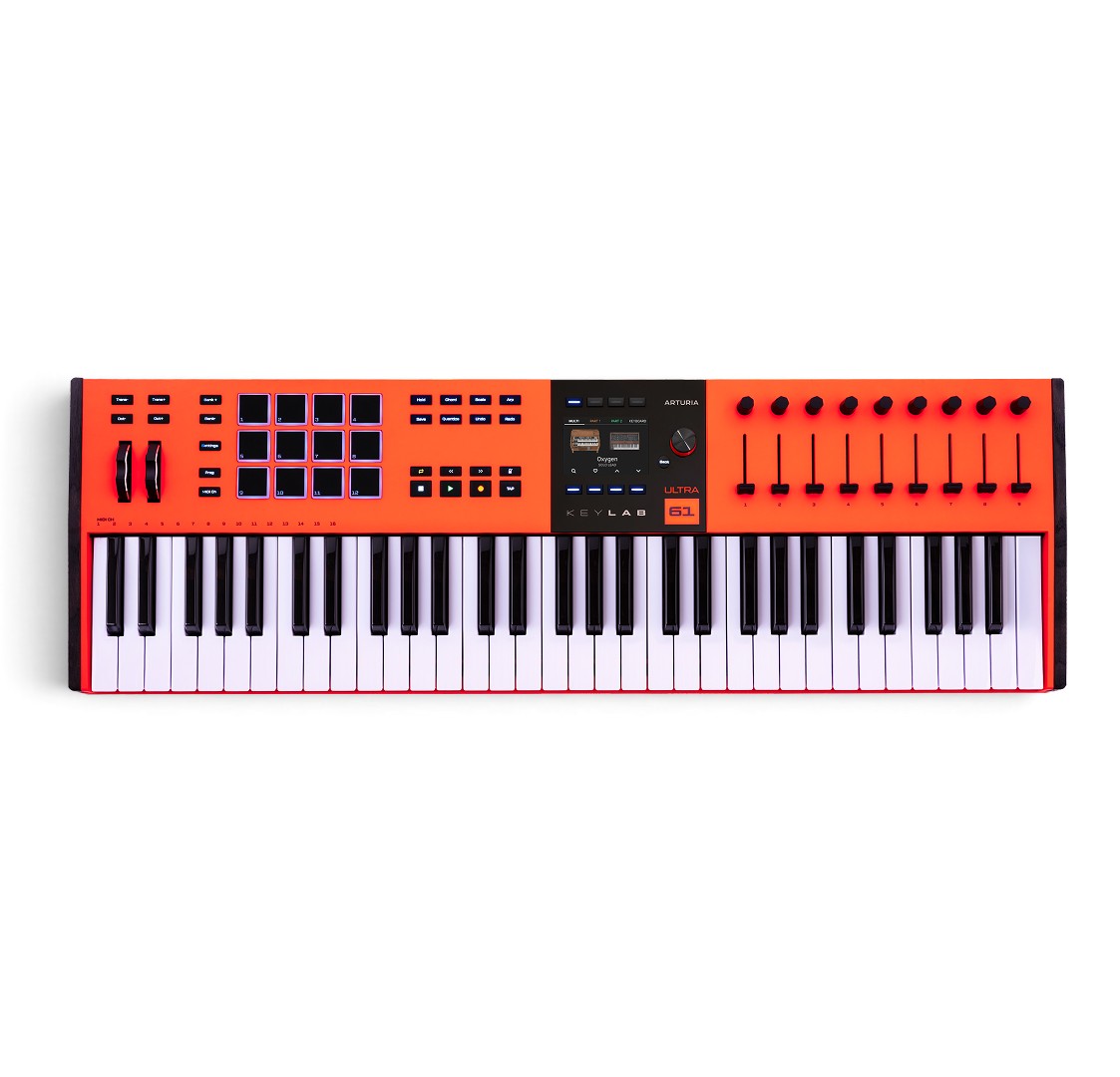 Arturia KeyLab 61 mk3 Ultra 61-Key MIDI Controller Keyboard, Ultra Orange