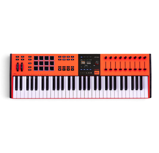 Arturia KeyLab 61 mk3 Ultra 61-Key MIDI Controller Keyboard, Ultra Orange