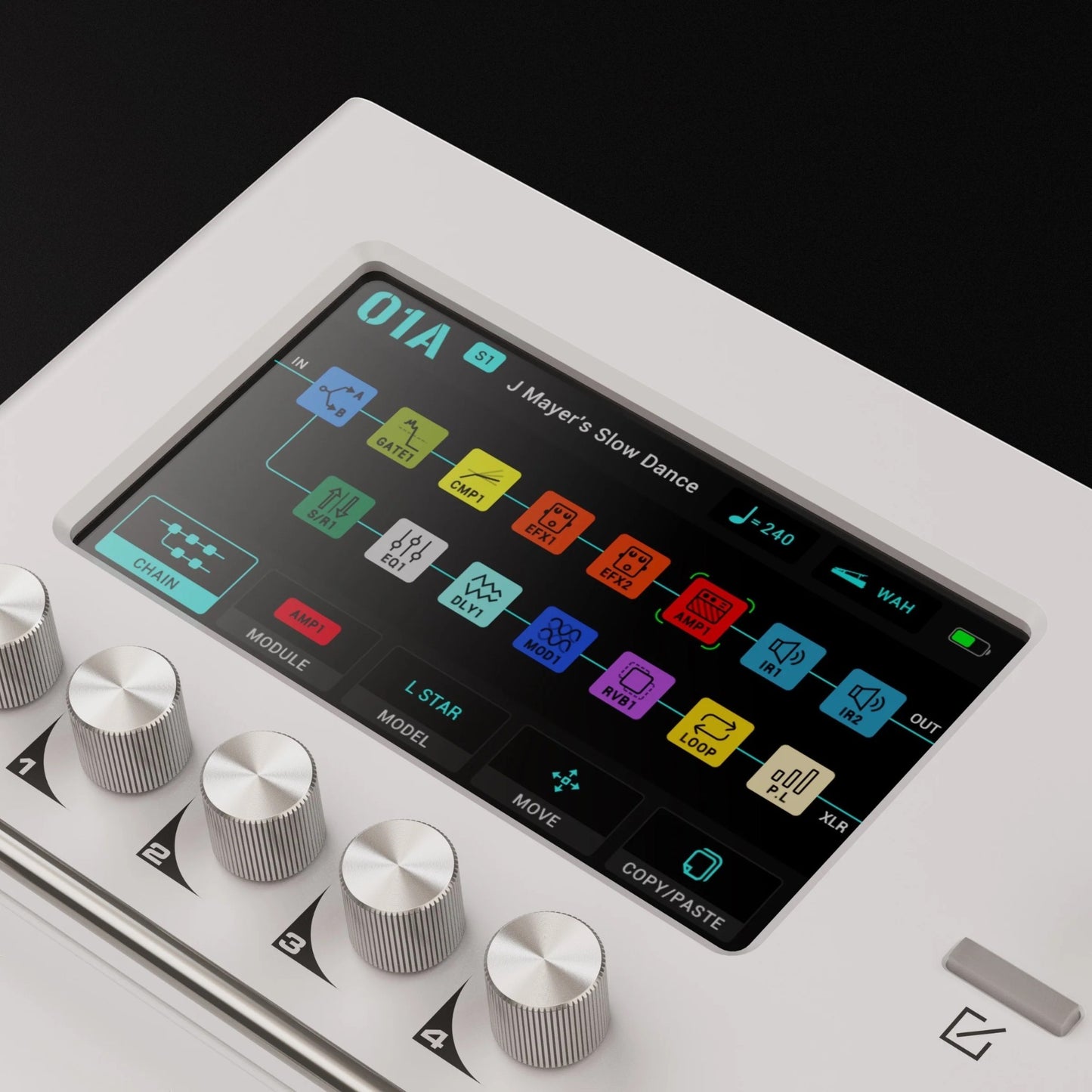 NUX MG-50Li Guitar & Bass Amp Modeler & Profiler Multi-Effects Processor, White