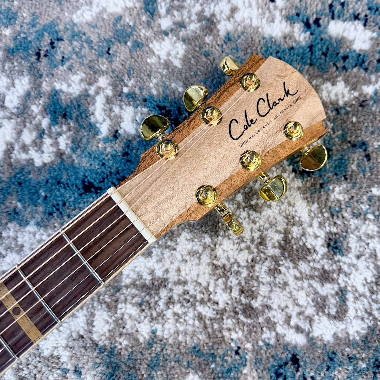 Cole Clark RDLXANEC-CLCLR Recording Deluxe Grand Auditorium Acoustic-Electric Guitar with Cutaway, AA Camphor Laurel Face, Back & Sides, Rosewood Fretboard & Bridge  SN350