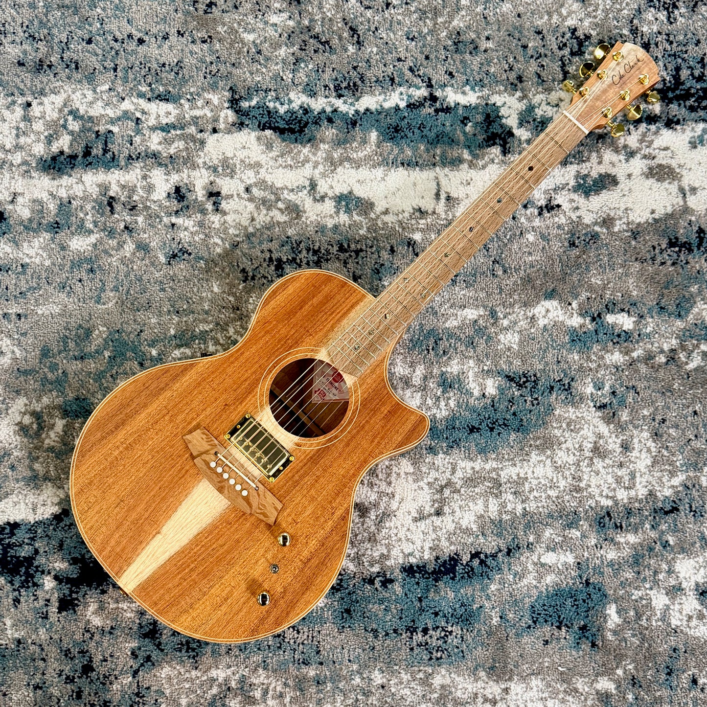 Cole Clark TL2EC-BLBL-AE-HUM True Hybrid Thinline All Blackwood Acoustic-Electric Guitar with Humbucker (SN '3381)