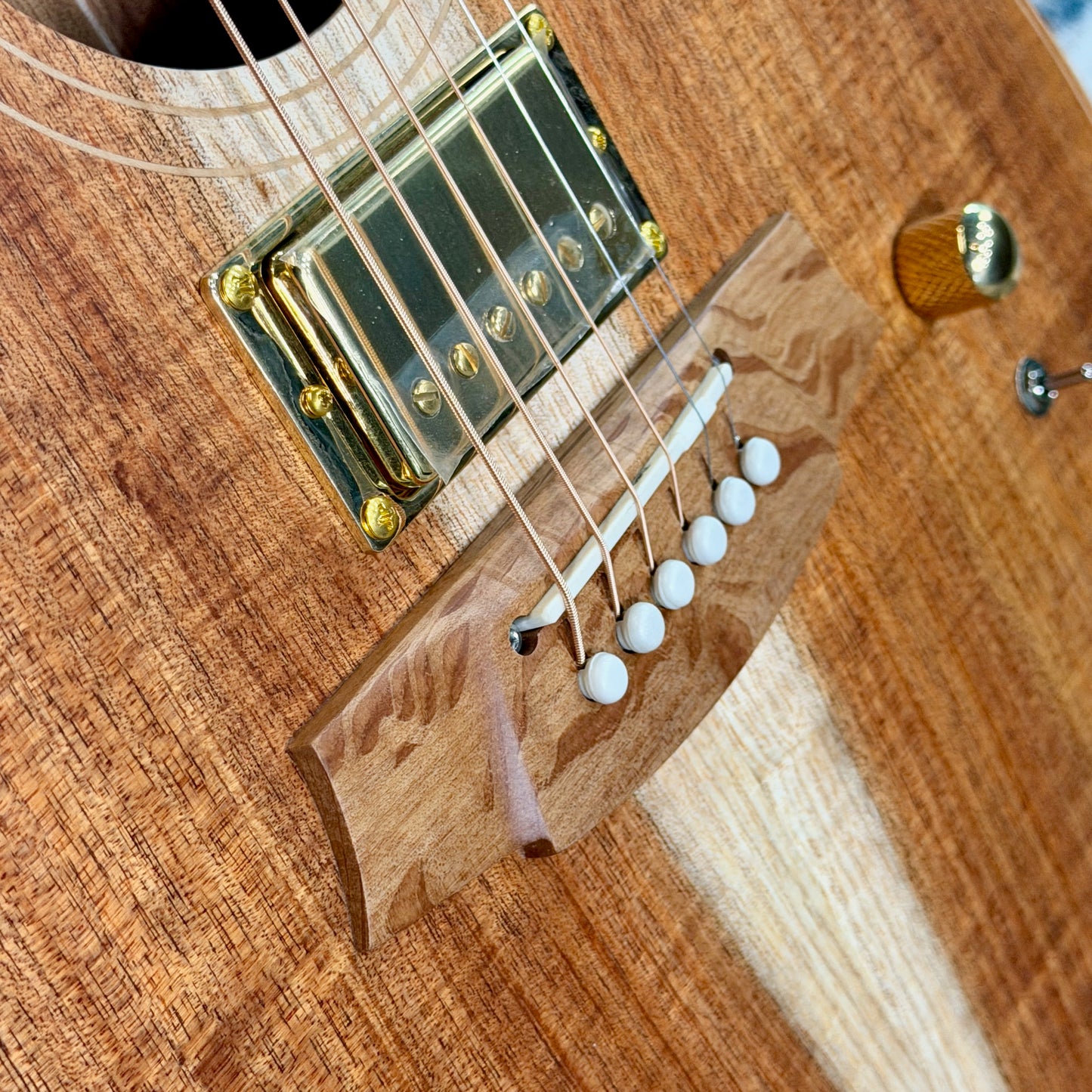 Cole Clark TL2EC-BLBL-AE-HUM True Hybrid Thinline All Blackwood Acoustic-Electric Guitar with Humbucker (SN '3381)