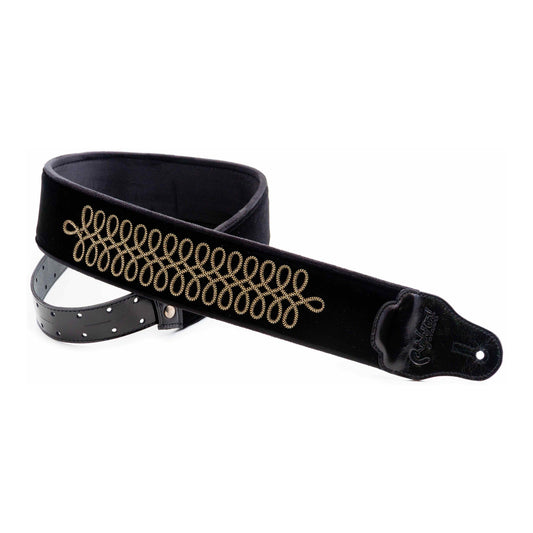 RightOn! Straps Groove SGT.PEPPERS Black Padded Guitar and Bass Strap with Pick Pocket