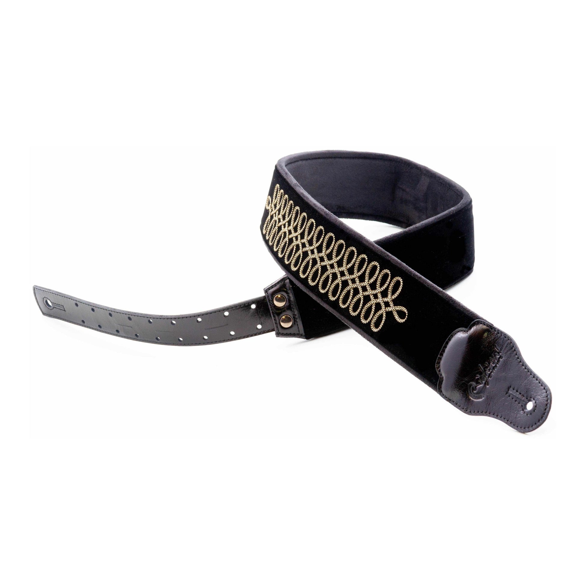 RightOn! Straps Groove SGT.PEPPERS Black Padded Guitar and Bass Strap with Pick Pocket