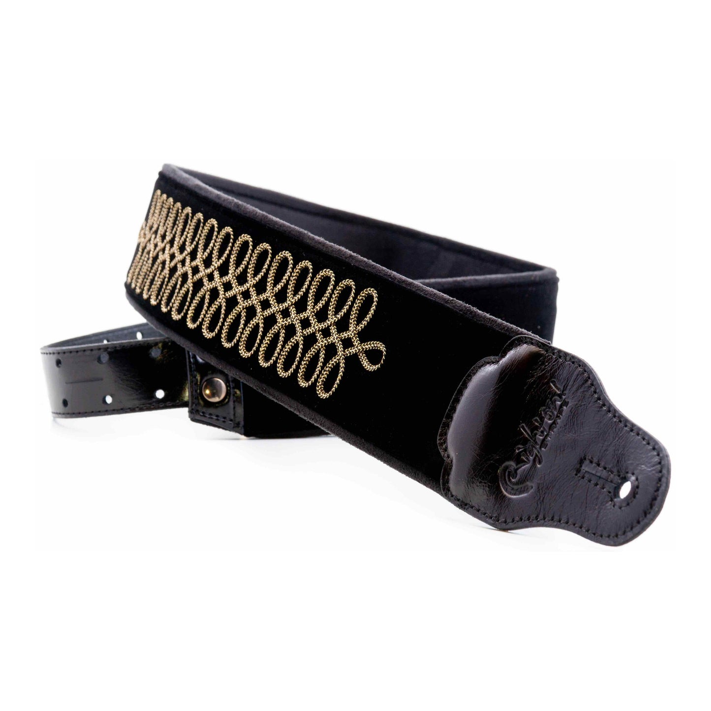 RightOn! Straps Groove SGT.PEPPERS Black Padded Guitar and Bass Strap with Pick Pocket