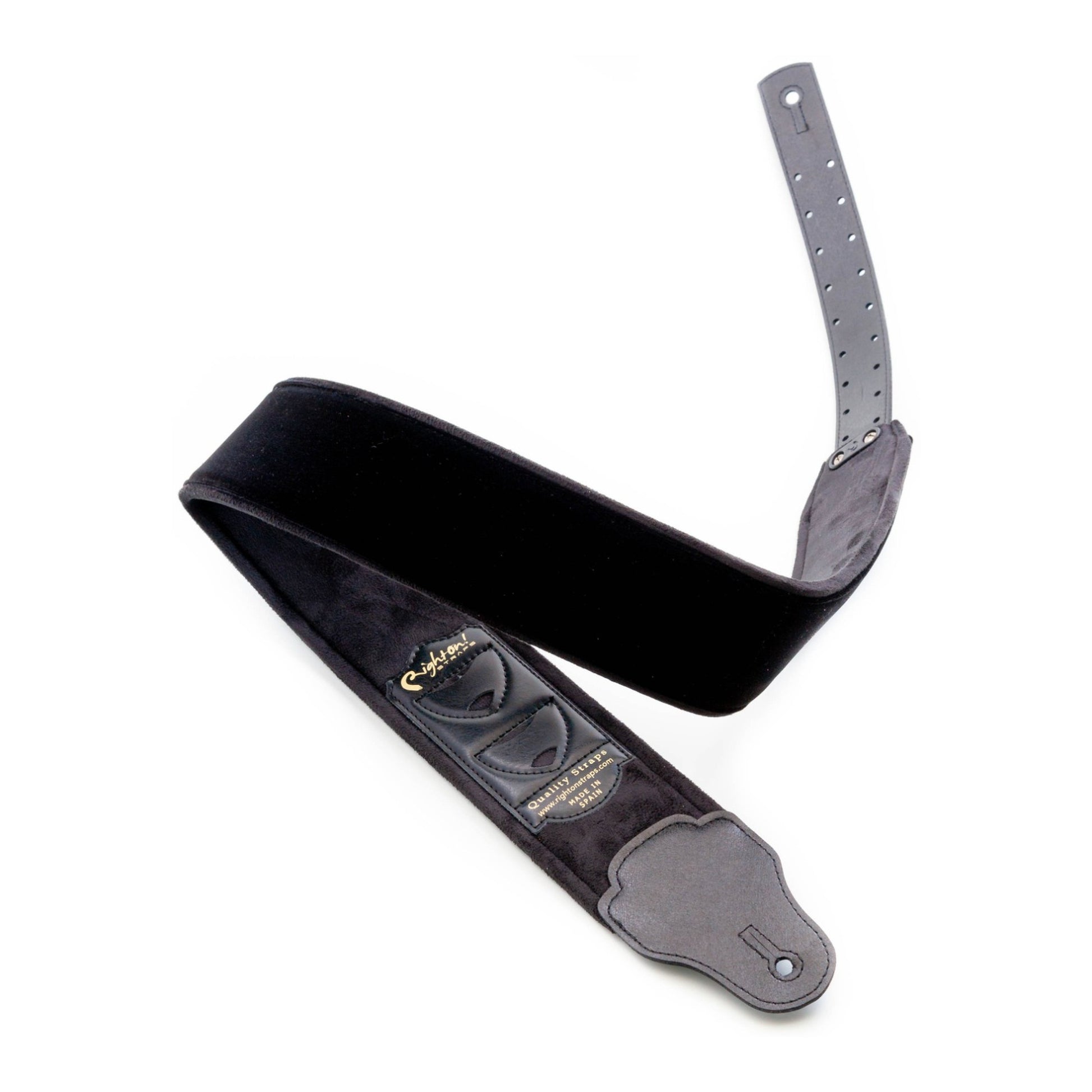 RightOn! Straps Groove SGT.PEPPERS Black Padded Guitar and Bass Strap with Pick Pocket
