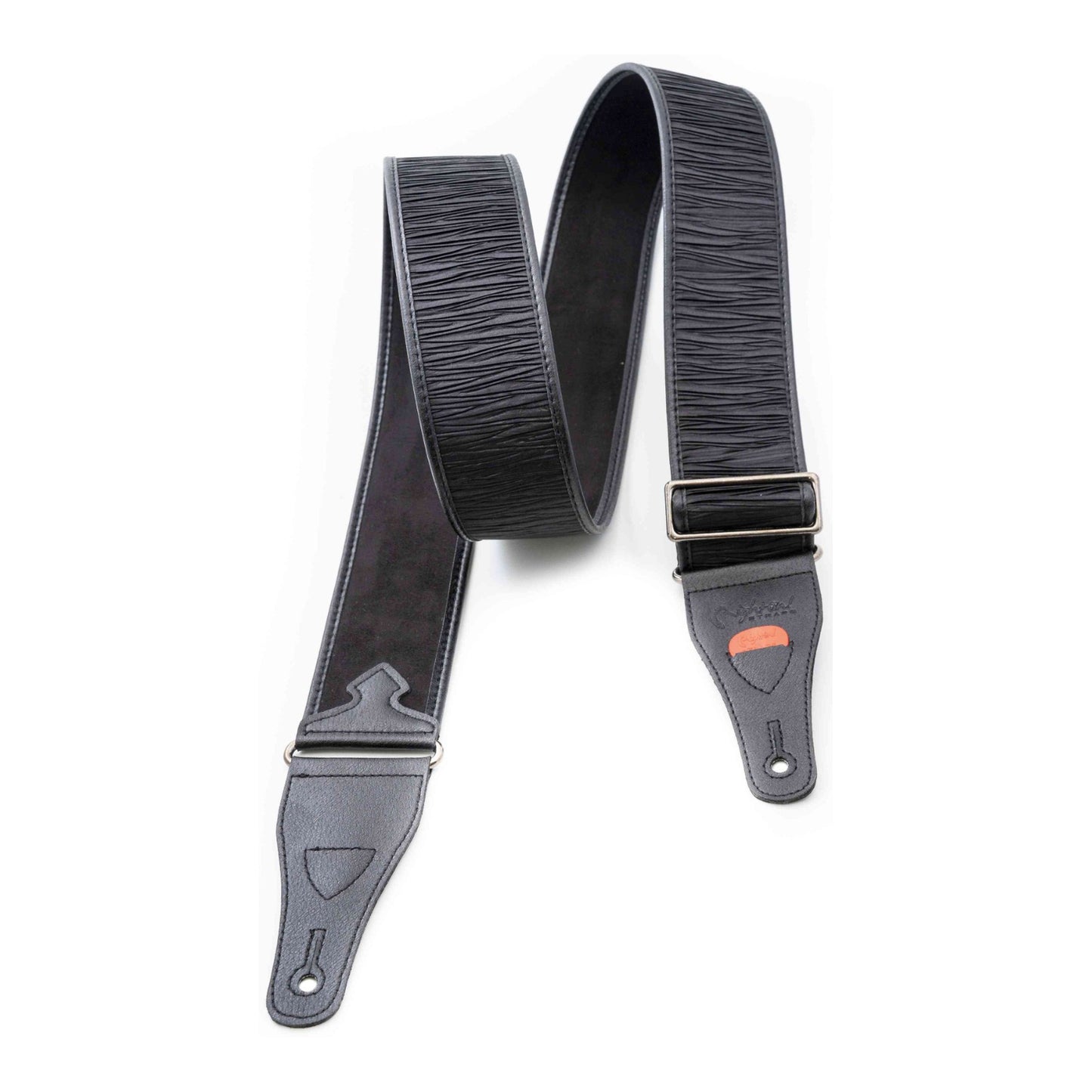 RightOn! Straps Talisman DUNE Black Padded Vegan Guitar and Bass Strap with Pick Pocket