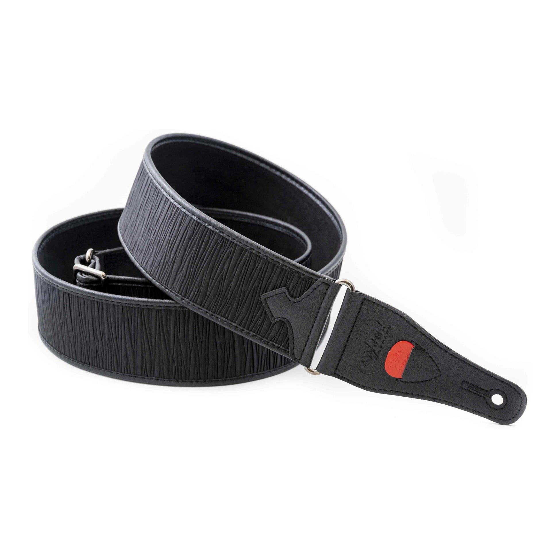 RightOn! Straps Talisman DUNE Black Padded Vegan Guitar and Bass Strap with Pick Pocket