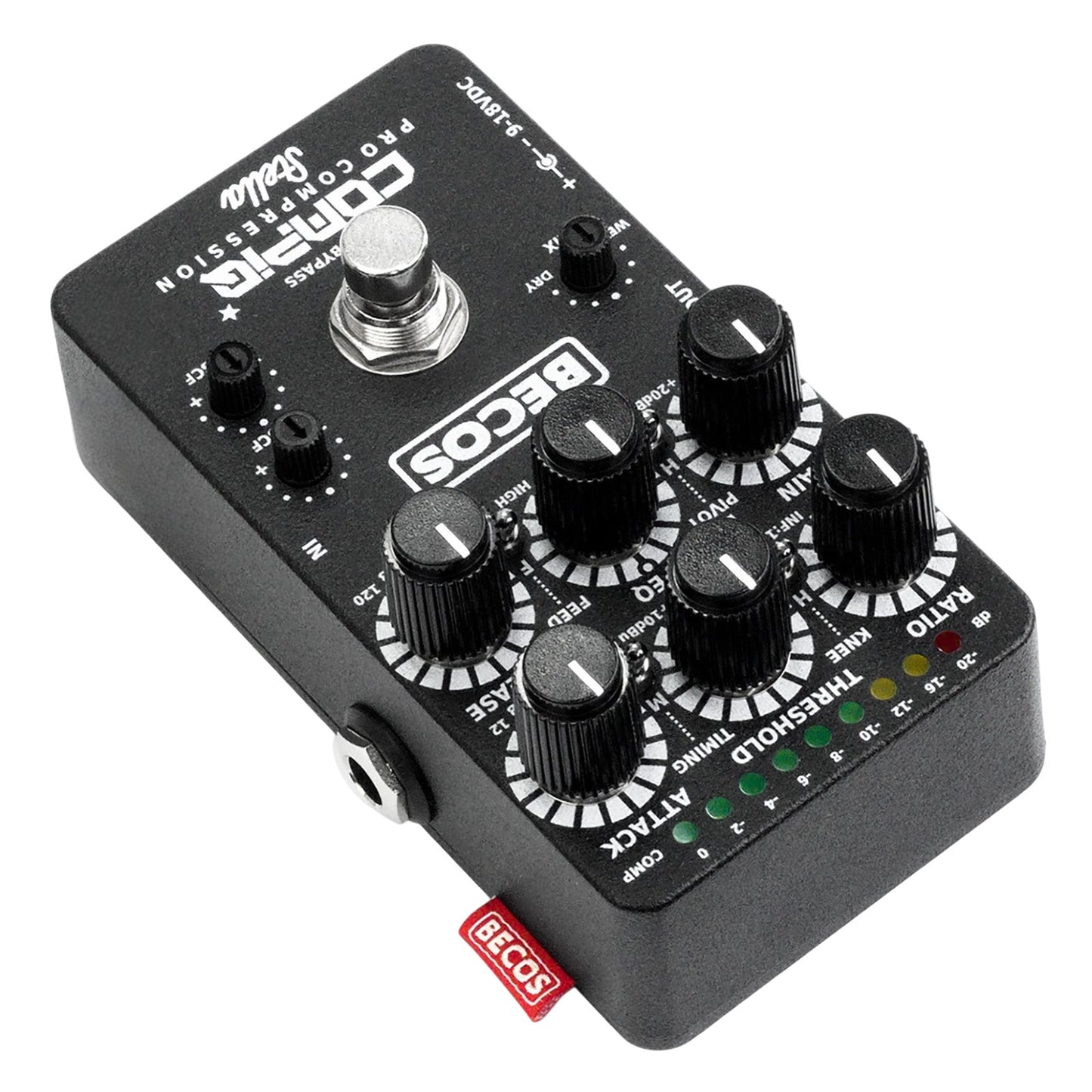 Becos CompIQ STELLA Pro Compressor Pedal for Bass and Guitar