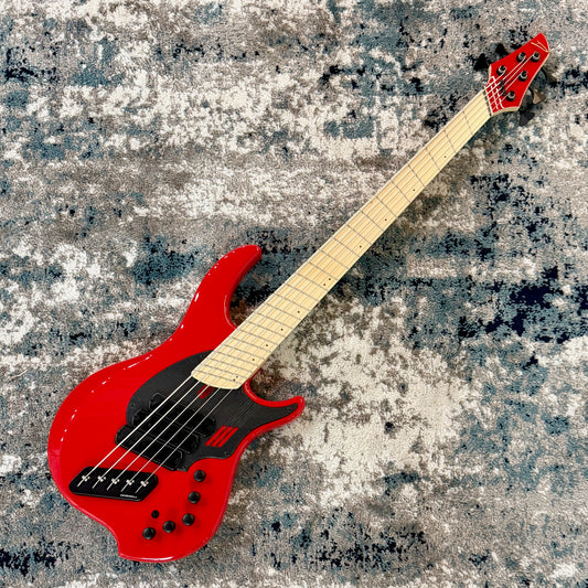 Dingwall NG3 Nolly Getgood 5-String Electric Bass Guitar, Ferrari Red (Limited Run)