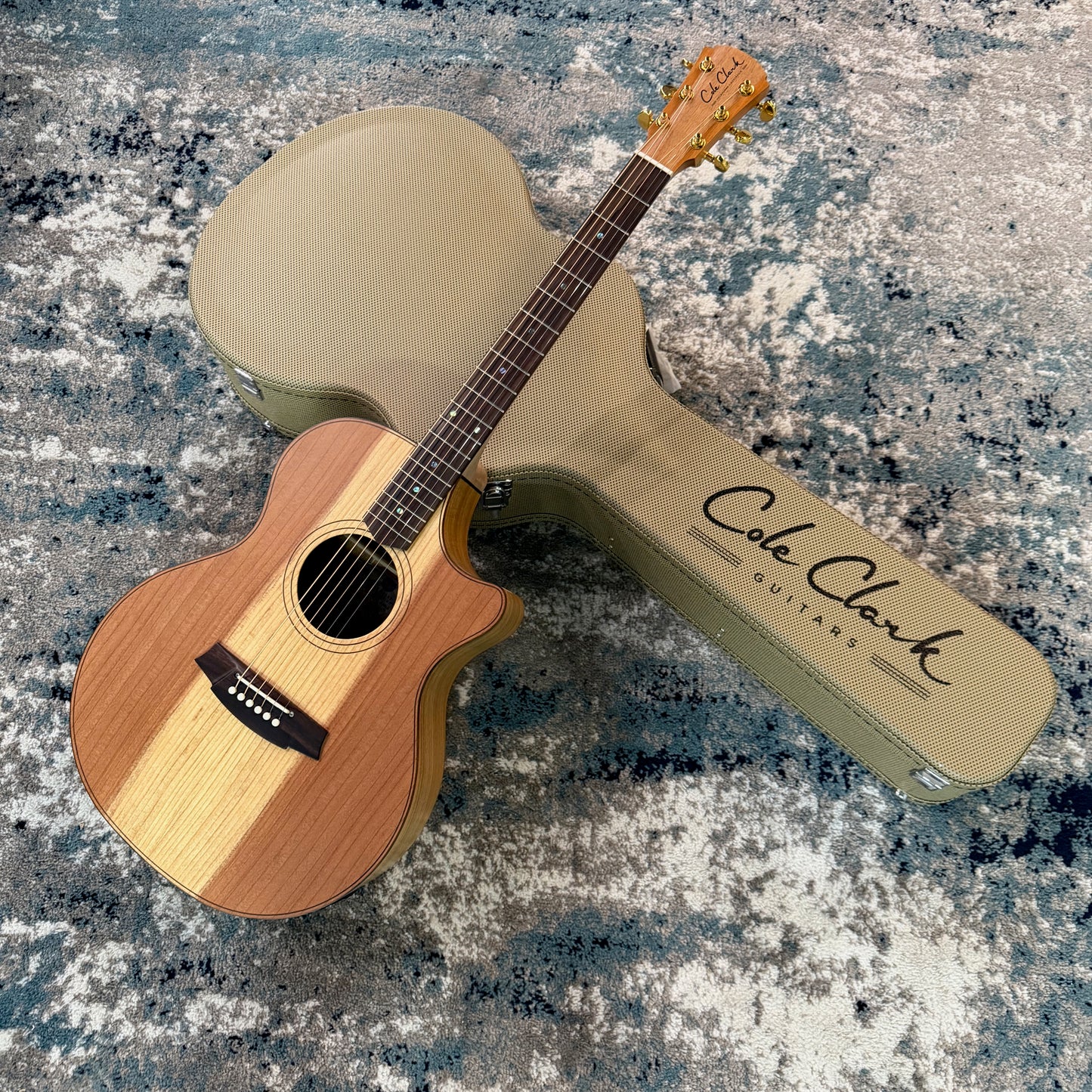 Cole Clark AN2EC-RDBLR Angel 2 Redwood/Blackwood Acoustic-Electric Guitar (SN x2136)