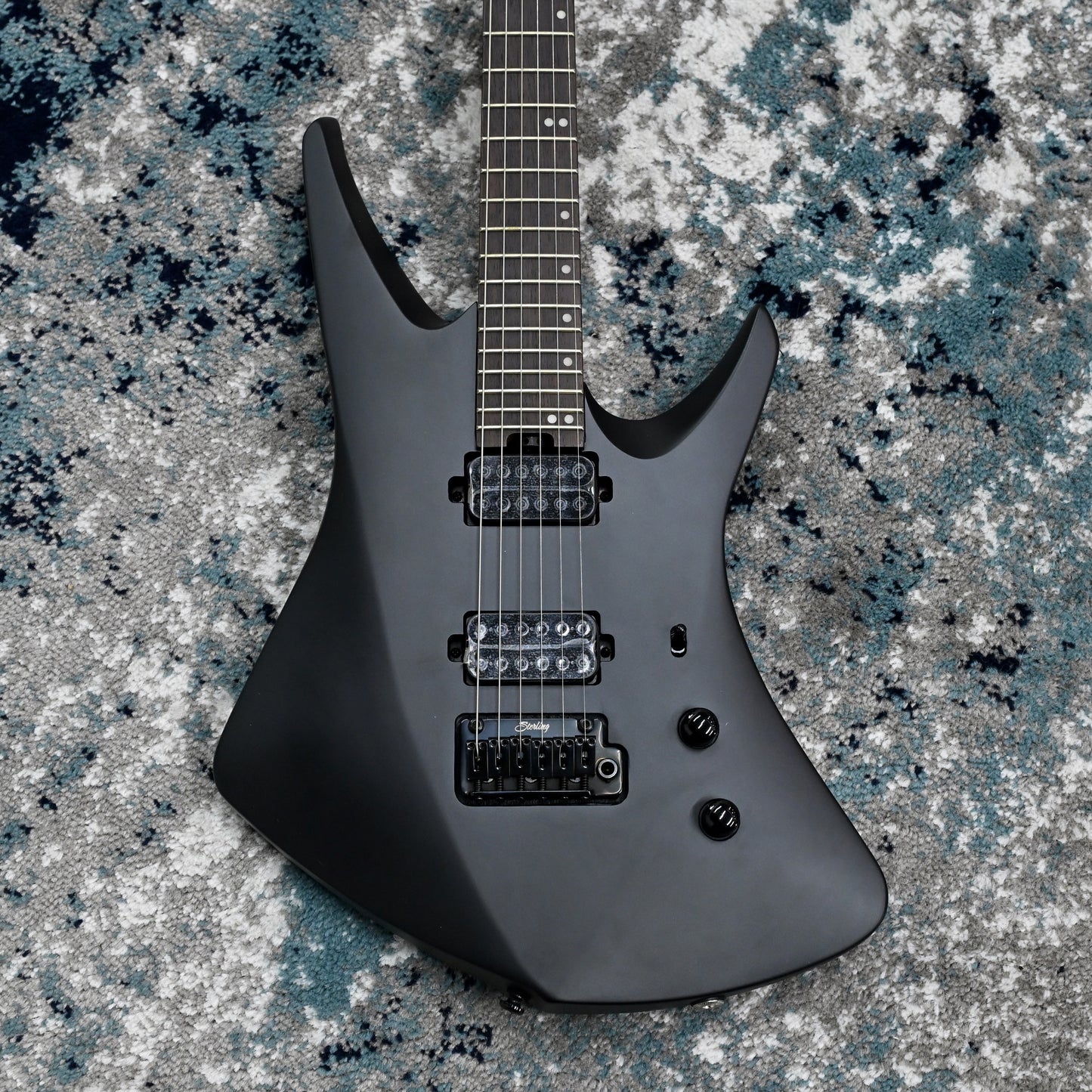 Sterling by Music Man Tosin Abasi Kaizen 6-String Electric Guitar, Stealth Black