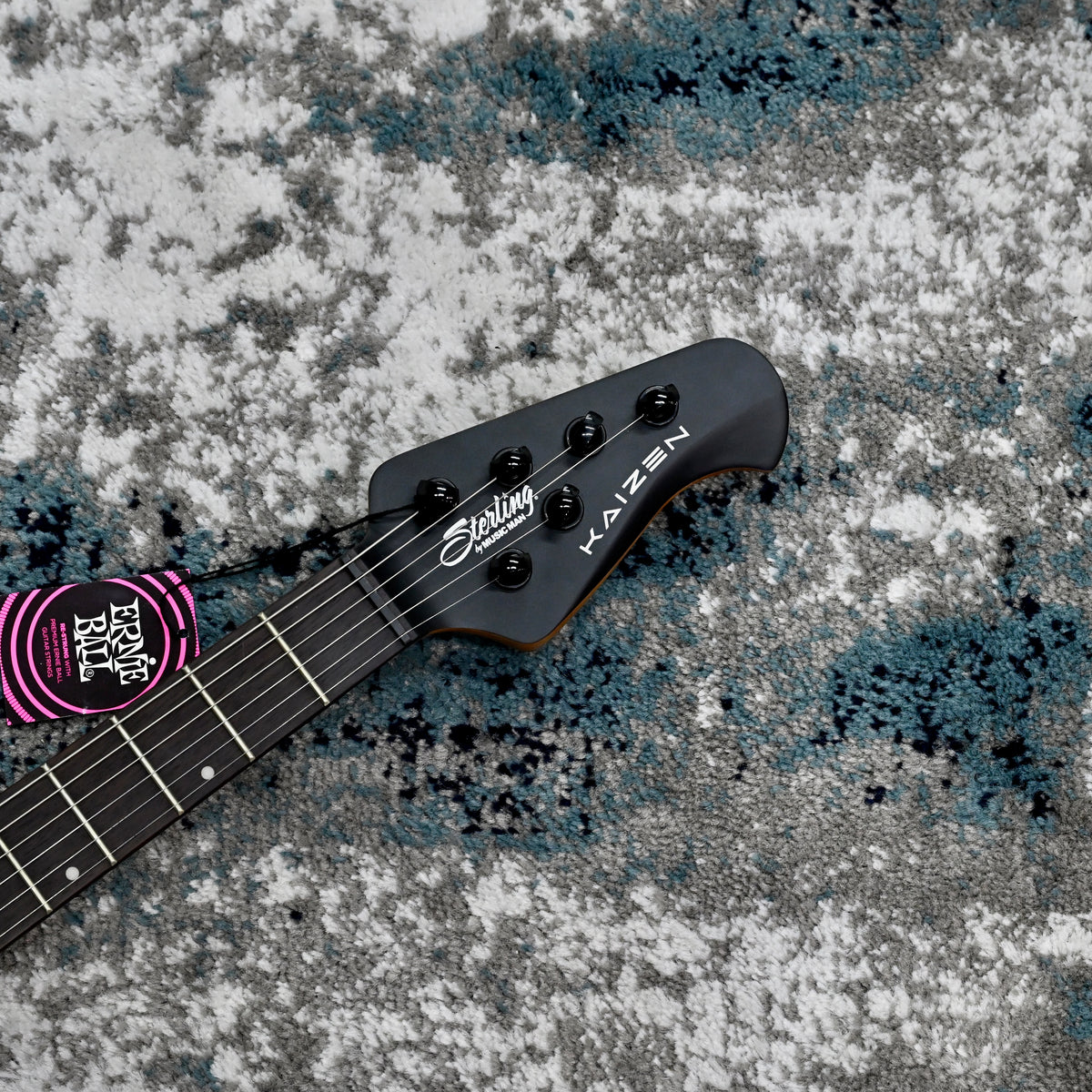 Sterling by Music Man Tosin Abasi Kaizen 6-String Electric Guitar, Stealth Black
