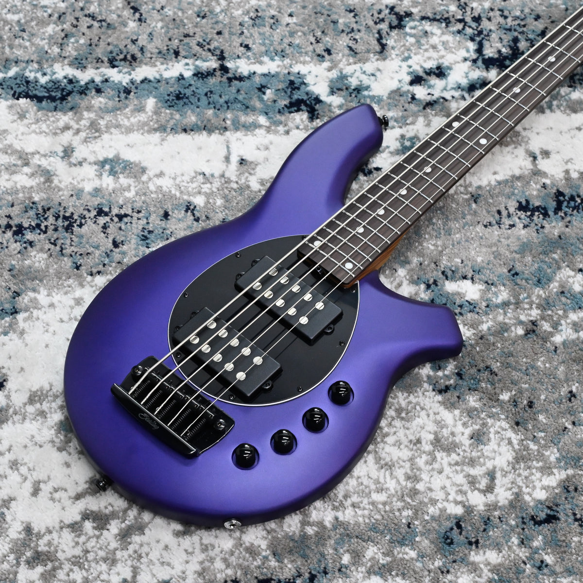 Sterling by Music Man Bongo 5 5-String Bass Guitar, Firemist Purple Satin