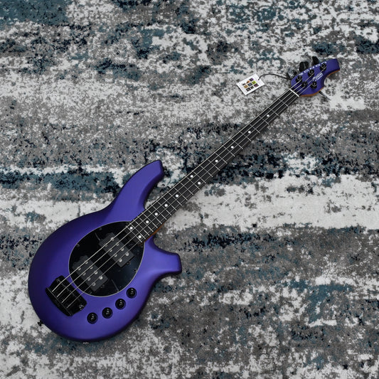 Sterling by Music Man Bongo 4-String Bass Guitar, Firemist Purple Satin