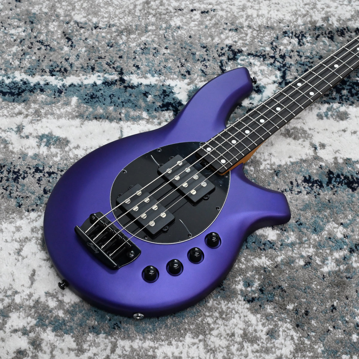 Sterling by Music Man Bongo 4-String Bass Guitar, Firemist Purple Satin