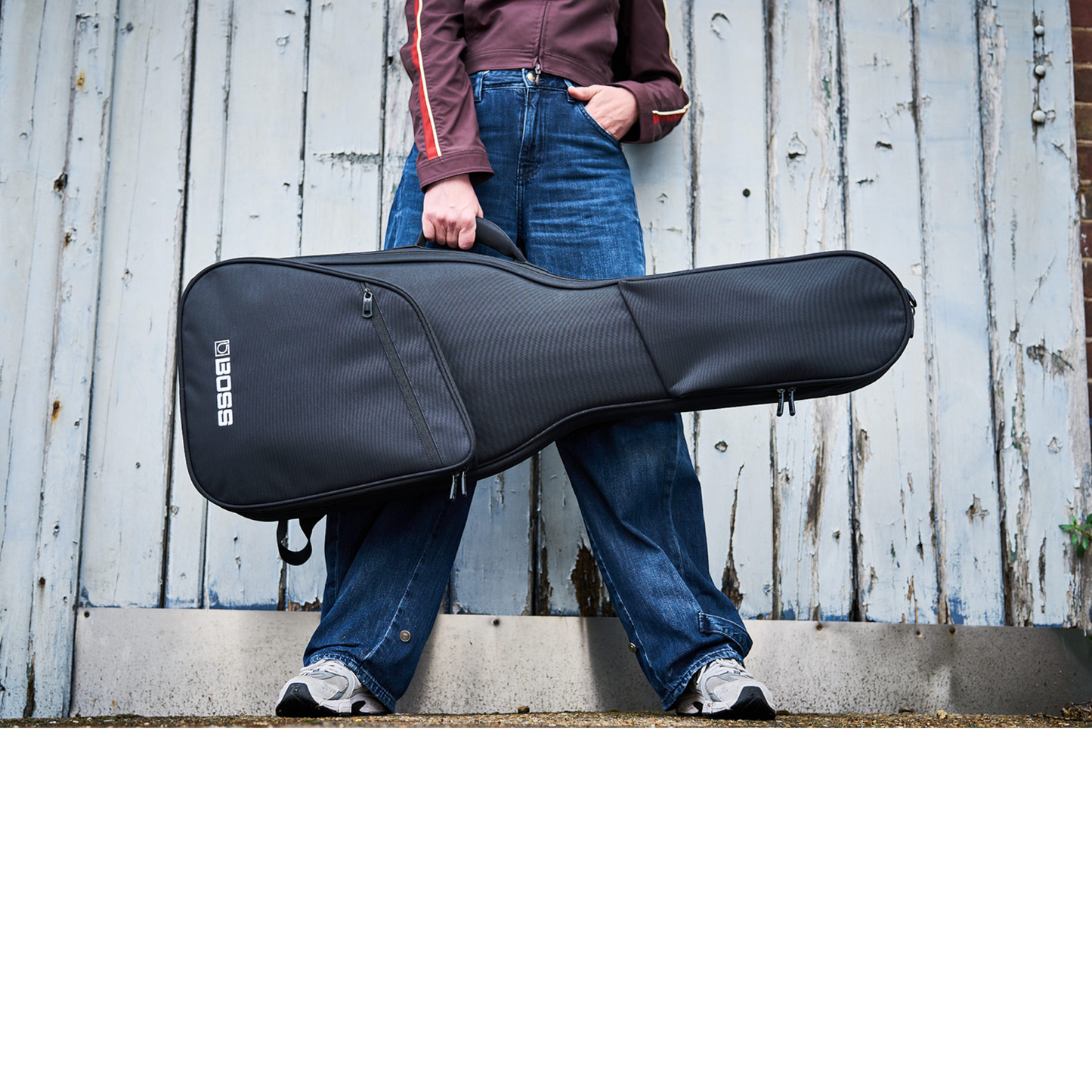 BOSS CB-EG15 Electric Guitar Gig Bag – 30mm Padding, Dual Neck Supports