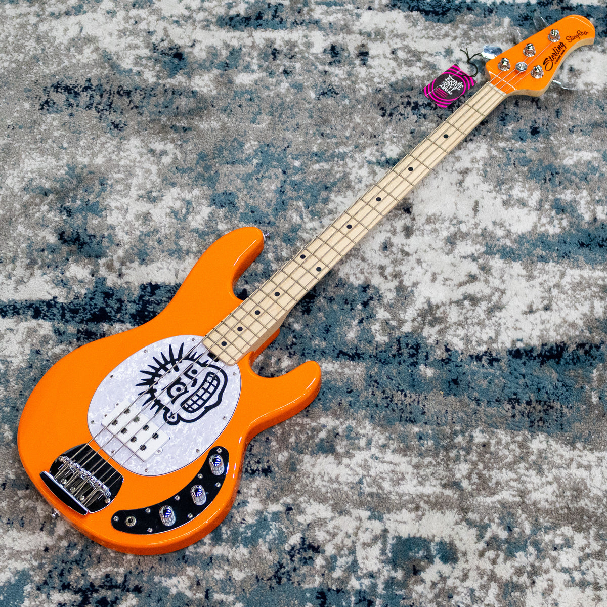 Sterling by Music Man Mike Herrera Artist Series 4-String StingRay Bass, Orange Creamsicle