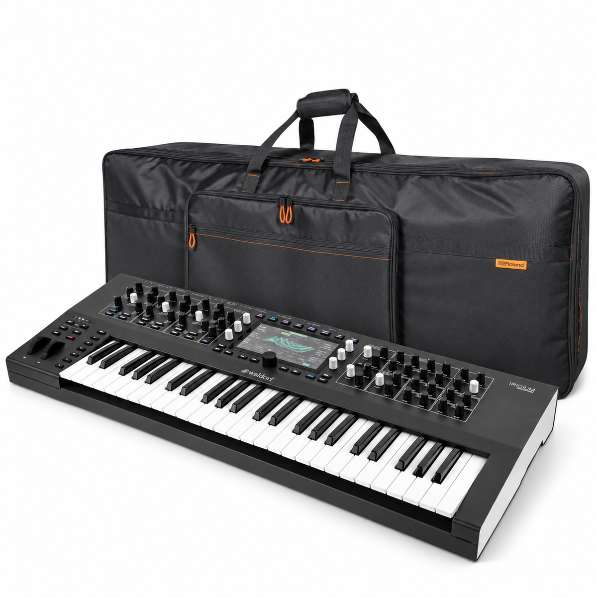 Waldorf Iridium Keyboard 49-Key Synthesizer + Roland CB-B49D Carry Bag Bundle