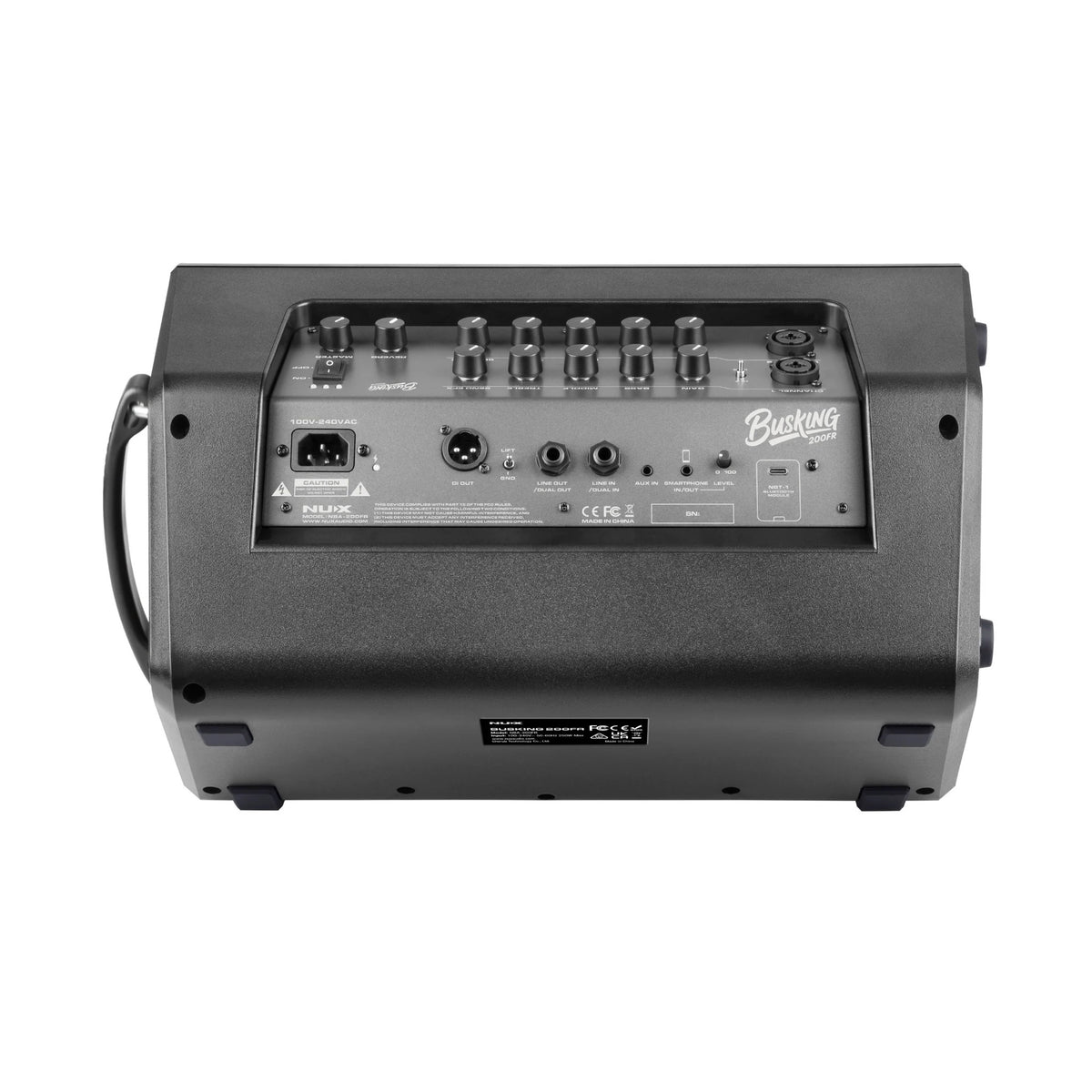 NUX NBA-200FR Busking 200FR Battery-Powered FRFR Speaker – 276W