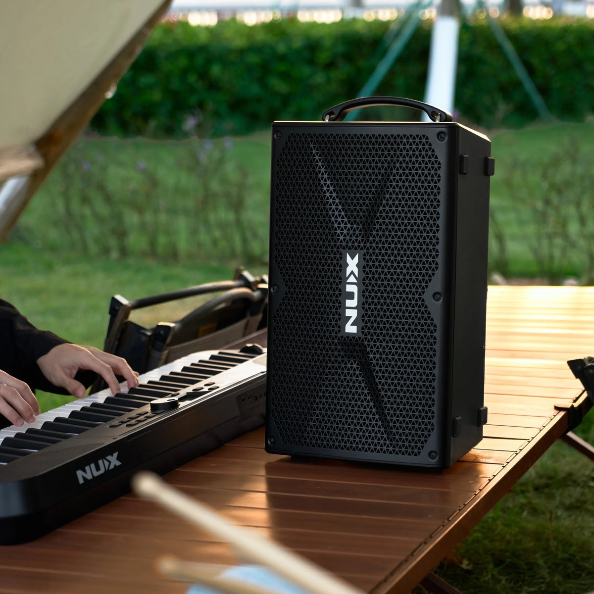 NUX NBA-200FR Busking 200FR Battery-Powered FRFR Speaker – 276W
