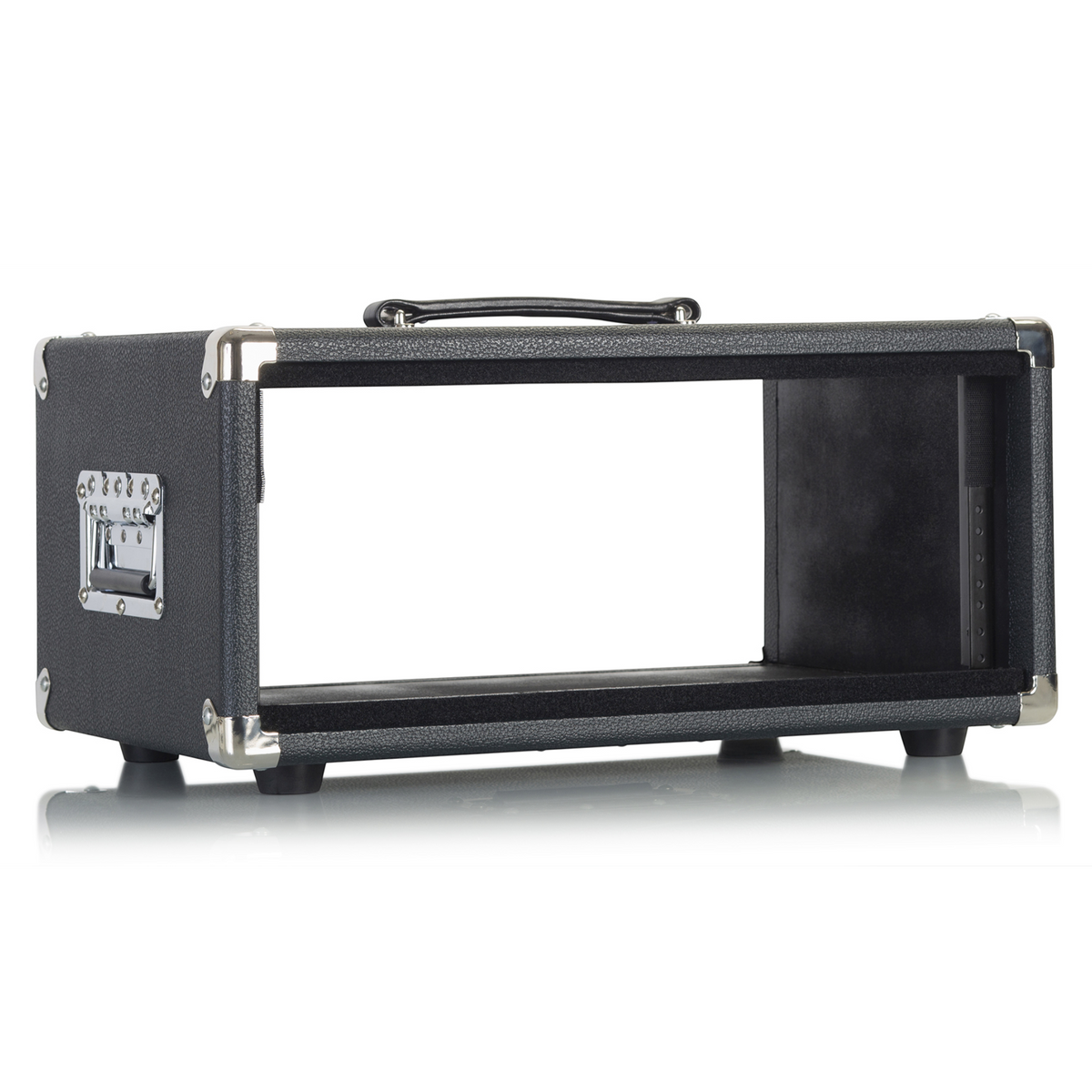 Gator GR-RETRORACK-4BK Vintage Amp Vibe 4U Rack Case, Black