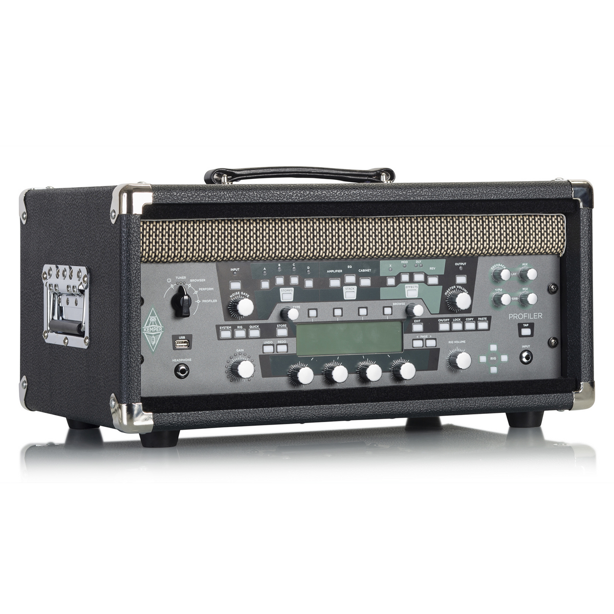 Gator GR-RETRORACK-4BK Vintage Amp Vibe 4U Rack Case, Black