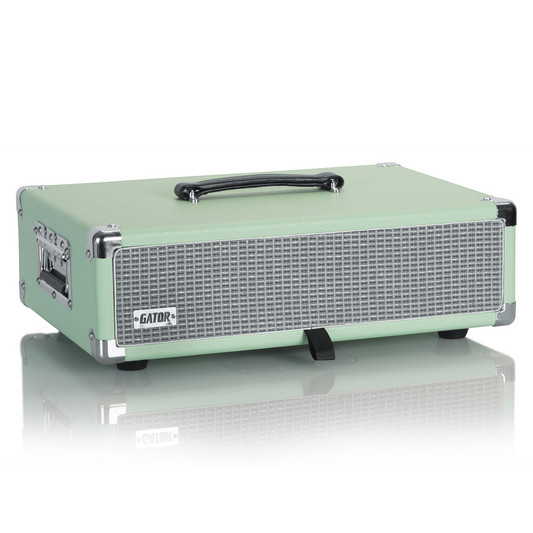 Gator GR-RETRORACK-2SG Vintage Amp Vibe 2U Rack Case, Seafoam Green