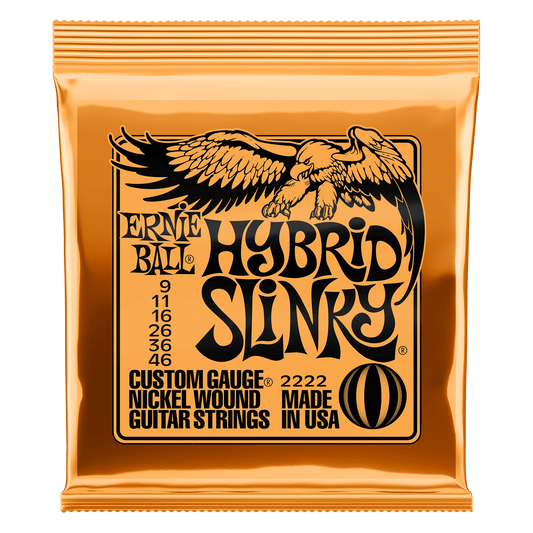 Ernie Ball 2222 Hybrid Slinky Nickel Wound Electric Guitar Strings 9-46