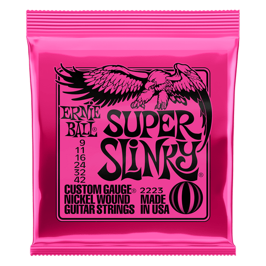 Ernie Ball 2223 Super Slinky Nickel Wound Electric Guitar Strings 9-42