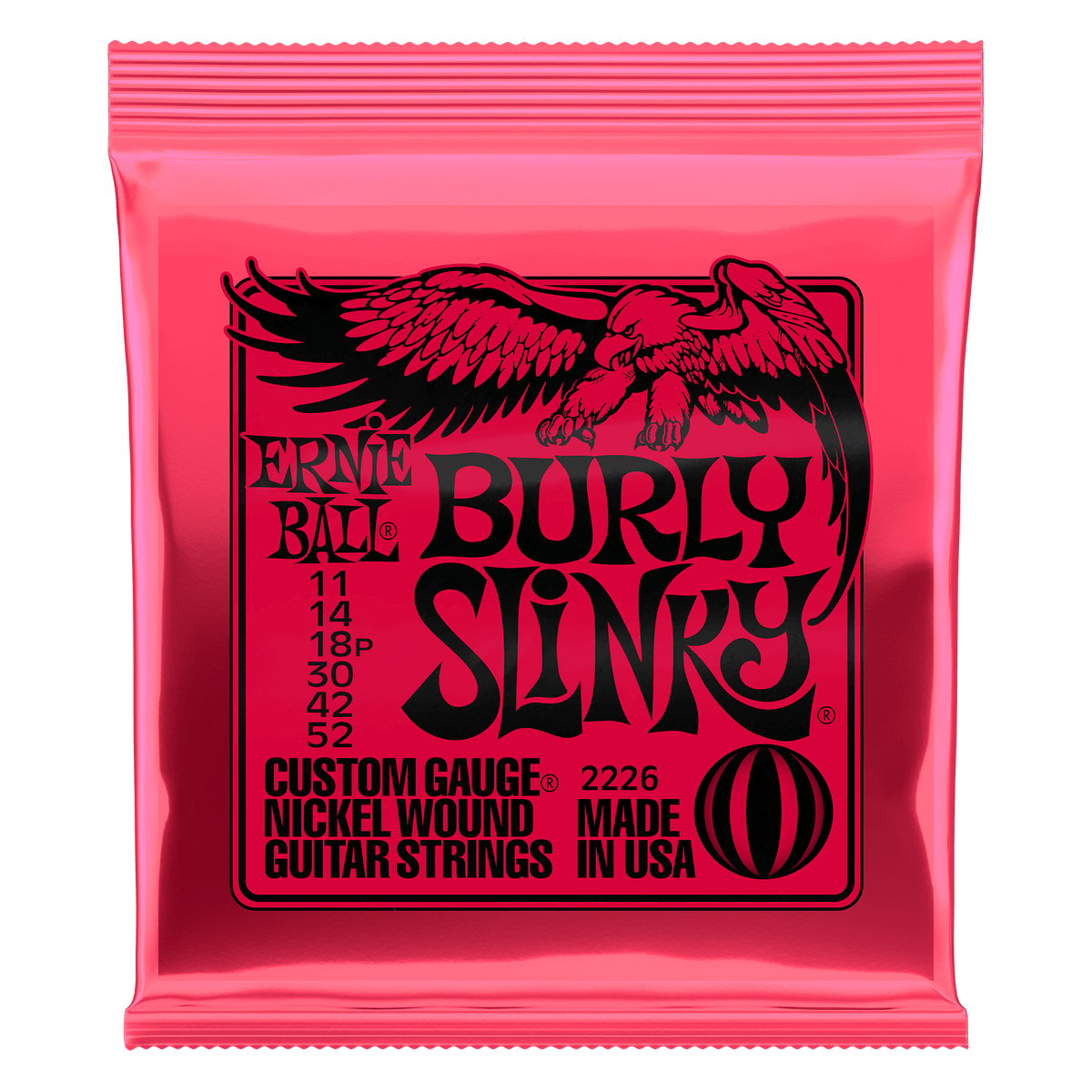 Ernie Ball 2226 Burly Slinky Nickel Wound Electric Guitar Strings 11-52